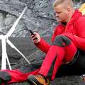 Trinity portable wind turbine for charging devices