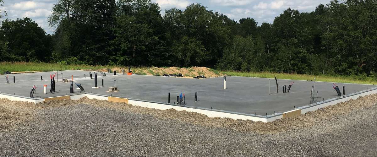 Prefab frost-protected shallow foundation insulated form kit