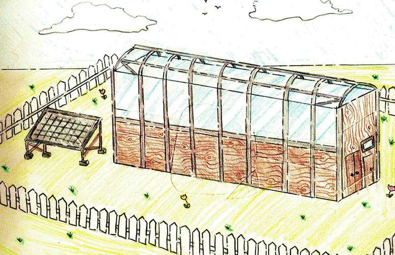 Solar powered off grid greenhouse Sagkeeng First Nations Youth in Manitoba