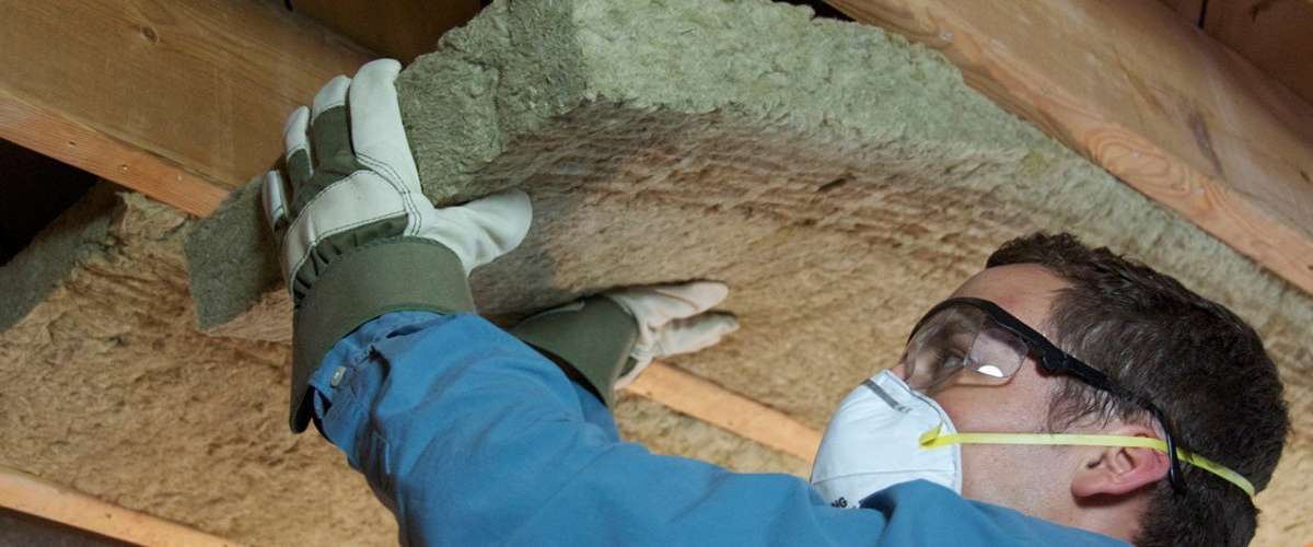 Mineral wool insulation in roof by Rockwool - LEED Platinum V4