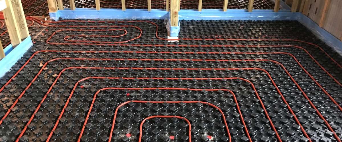 Under floor heating provides comfort and efficiency