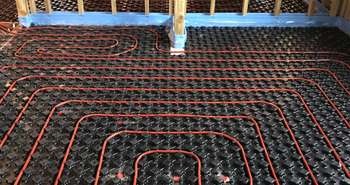 Under floor heating provides comfort and efficiency