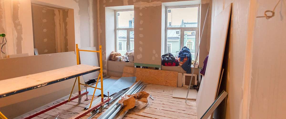 Drywall and construction dust