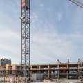 Wooden mid rise construction time lapse video