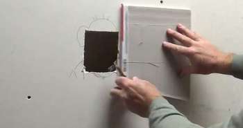 How to REPAIR DRYWALL - jam that sticky white stuff in those holes folks