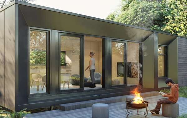 The Affordable Architect-Designed Modern Green prefab 2 Bed kit home