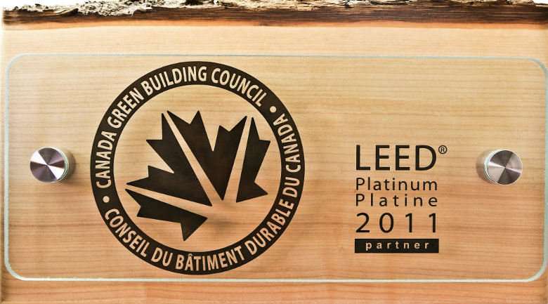 Leed platinum plaque