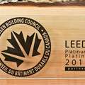 Leed platinum plaque