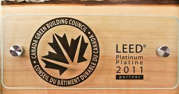 Leed platinum plaque