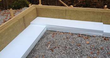How to Fasten Cement Board Facing to slab on grade insulation