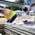 Construction of a 3D printed concrete home © all3dep.com