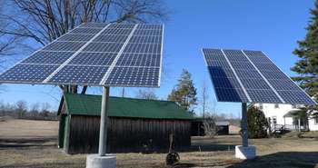 Backyard solar panels