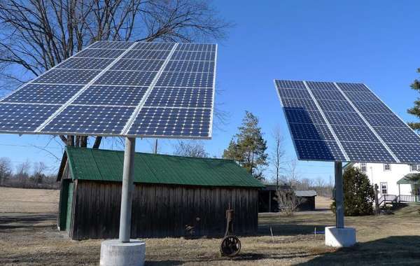 Backyard solar panels