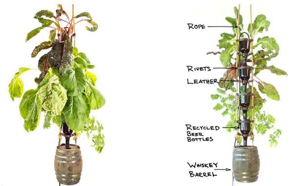 The Elegant Farm hydroponic bottle garden