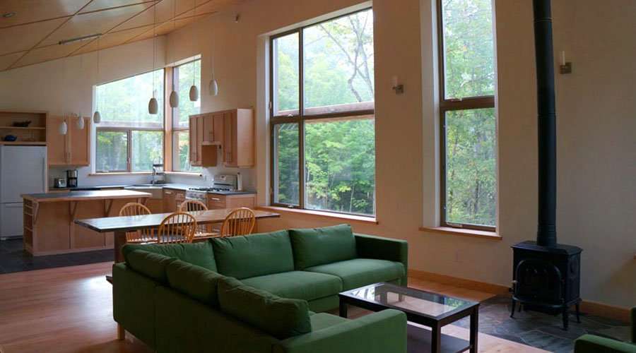 Off grid, passively heated and cooled house in the Gatineau Hills, Que