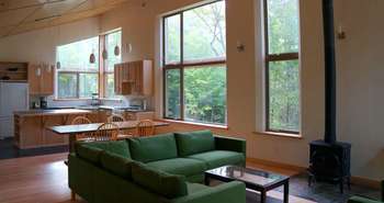 Off grid, passively heated and cooled house in the Gatineau Hills, Que