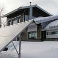 Solar panels power the Kenogami House in Saguenay, Quebec