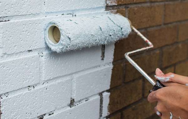 Repainting and refinishing brick facades