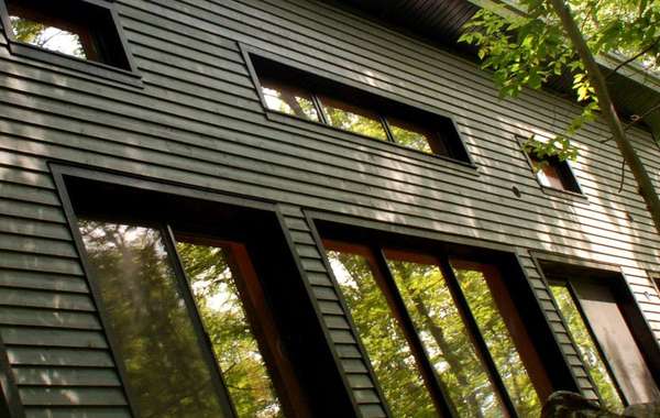 Wood frame triple-glazed, argon-filled windows in the Ecohome Demo House