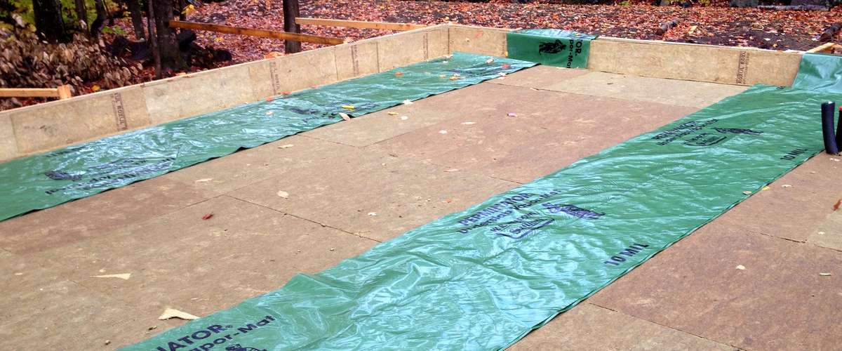 Insulating a Slab on grade for a Passive Solar LEED Home with Rockwool © Ecohome