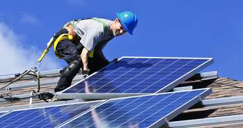 Solar panel installation