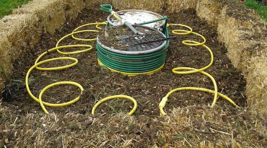 The Methane Midden compost water heater