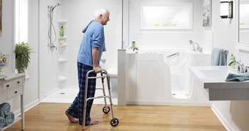 Age in place bathroom renovation ideas to provide safe easy access for seniors