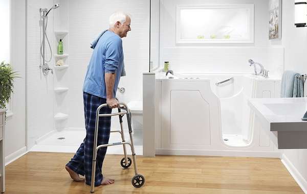 Age in place bathroom renovation ideas to provide safe easy access for seniors
