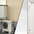 Exterior compresssor heat pump water heater
