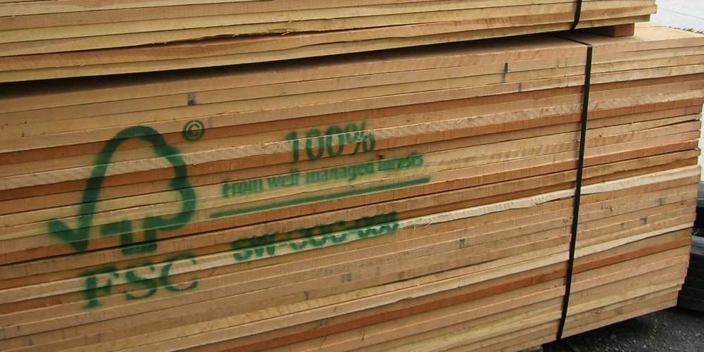 FSC certified wood carries the FSC certification labels