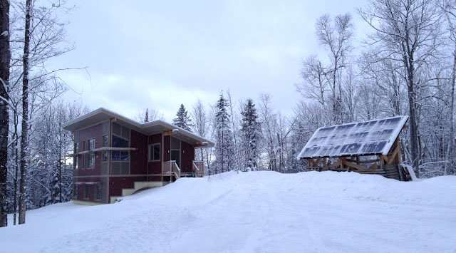 Off-grid, passively-heated LEED Gold home