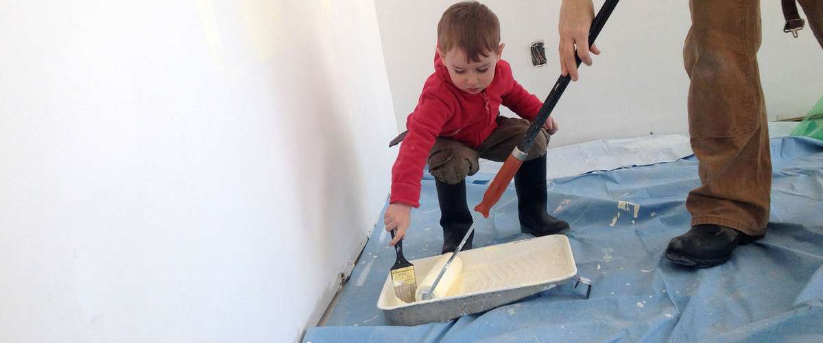 Painting with zero VOC paint from Benjamin Moore