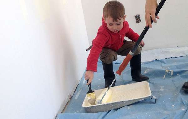 Painting with zero VOC paint from Benjamin Moore