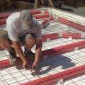 Insulated Radiant Floor ICF Foam Forms Heated with Air