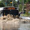 Flooded streets impervious surfaces - Calgary Alberta