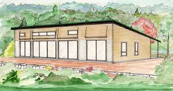 Rendering of the Ecohome demonstration house