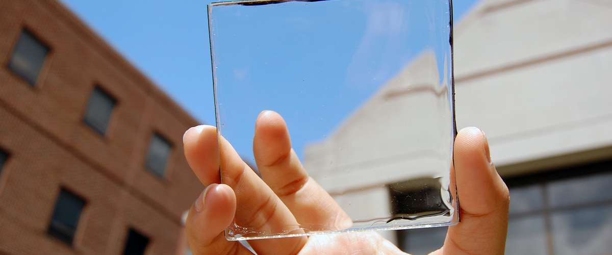 Transparent solar power producing windows