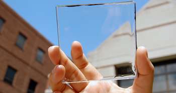 Transparent solar power producing windows
