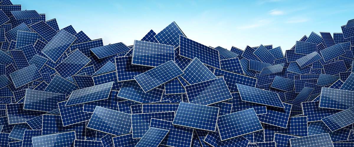 Solar panel recycling to prevent sending them to landfills