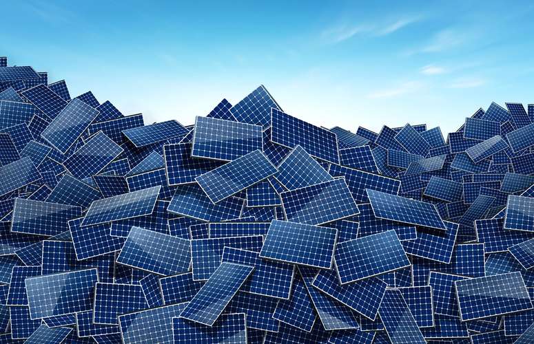 Solar panel recycling to prevent sending them to landfills