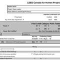LEED for Homes Checklist