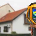 Thermal image showing where home heat loss is occurring.