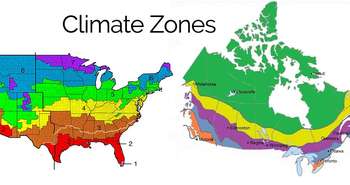 Building Climate Zones USA & Canada Maps Help with Specification of Homes