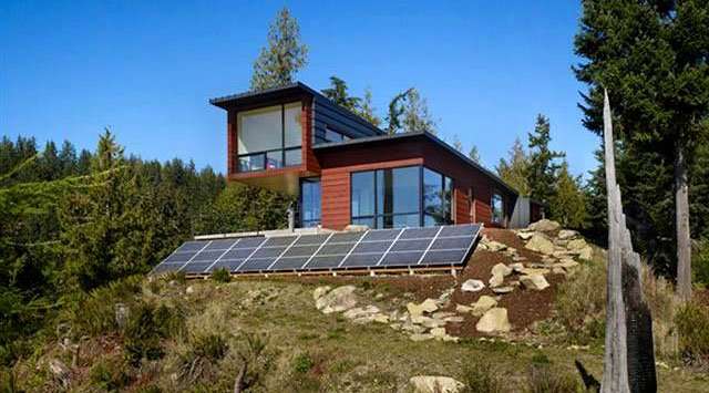 Off-grid home with solar PV & Battery backup