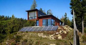 Off-grid home with solar PV & Battery backup