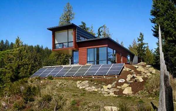 Off-grid home with solar PV & Battery backup