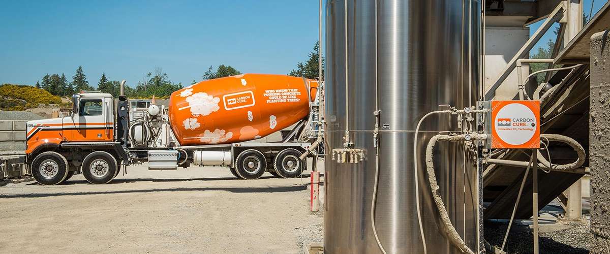 CarbonCure low carbon footprint ready mix concrete