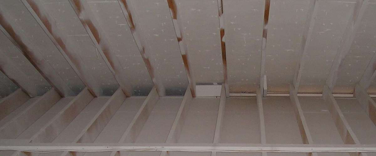 An attic with 'insulating paint' which doesn't insulate