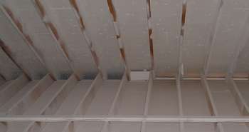 An attic with 'insulating paint' which doesn't insulate