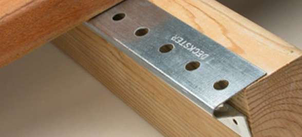 invisible decking fasteners make decks neater and prevent holes for water to sit in